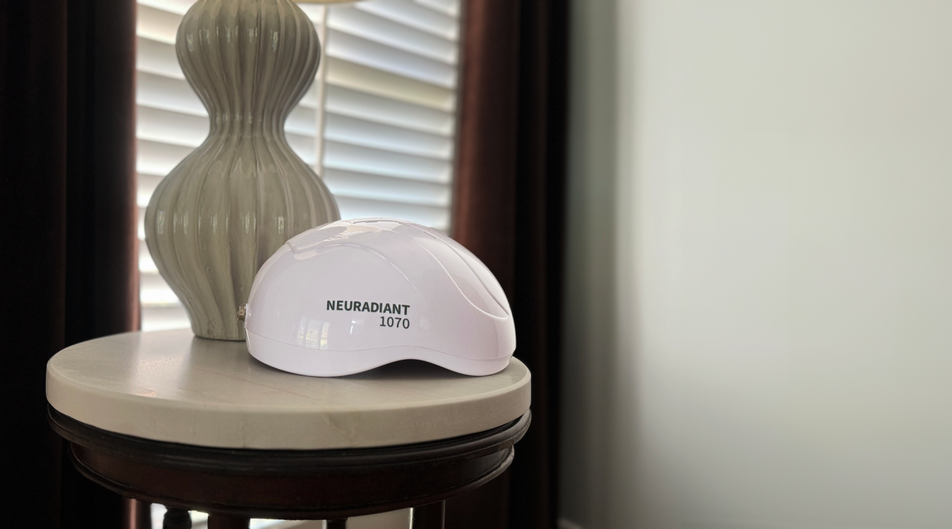 Why can't I see the lights inside my light therapy helmet?